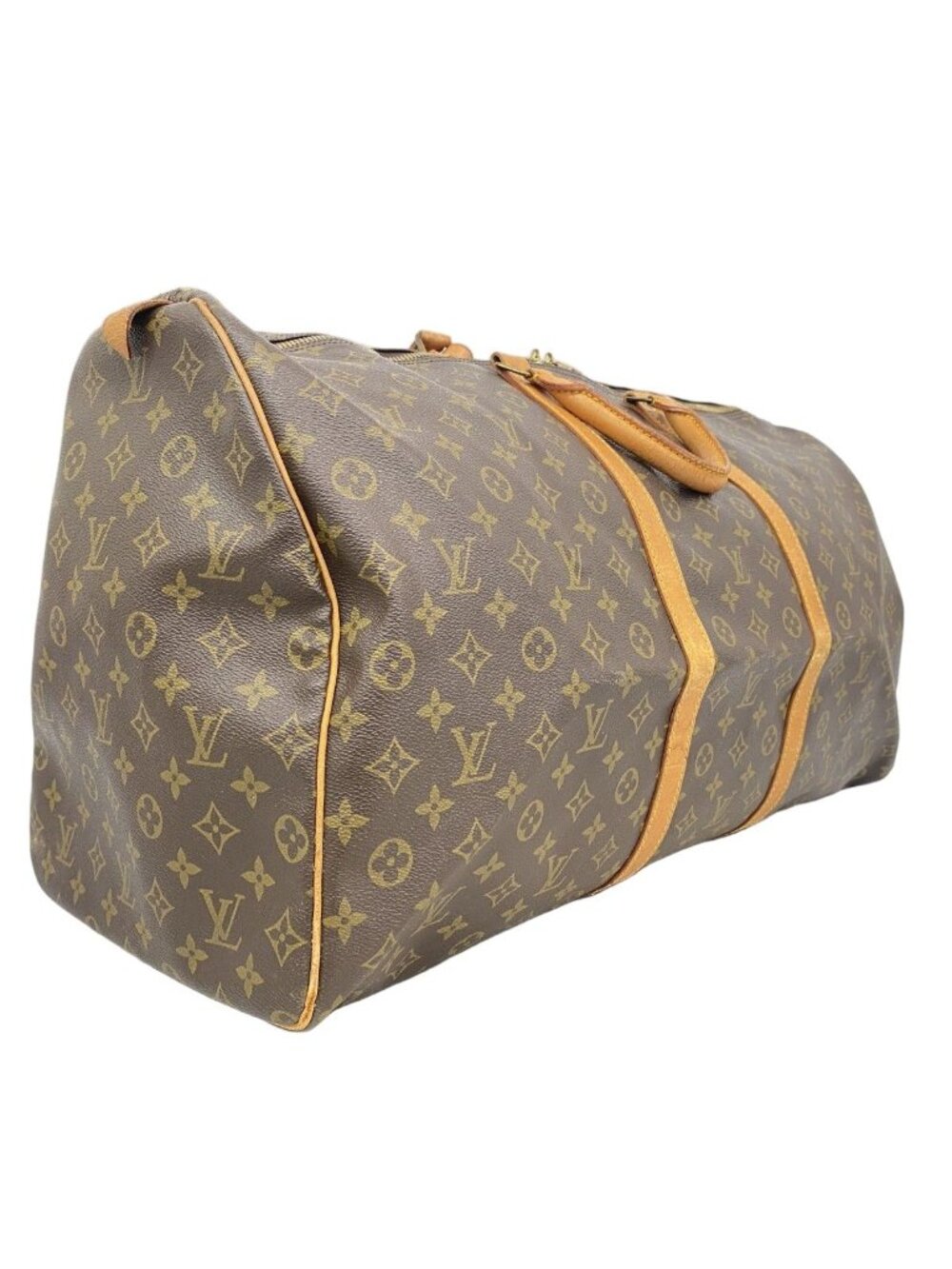 Louis Vuitton Boston Bag Monogram Keepall 60 Brown - Picture 2 of 10